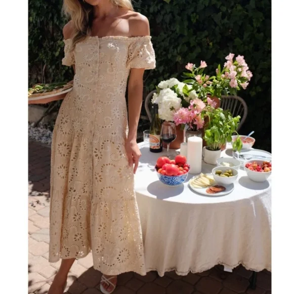 chinese dress ladies Astr The Label | Monroe Satin Off Shoulder Maxi Dress in Ivory